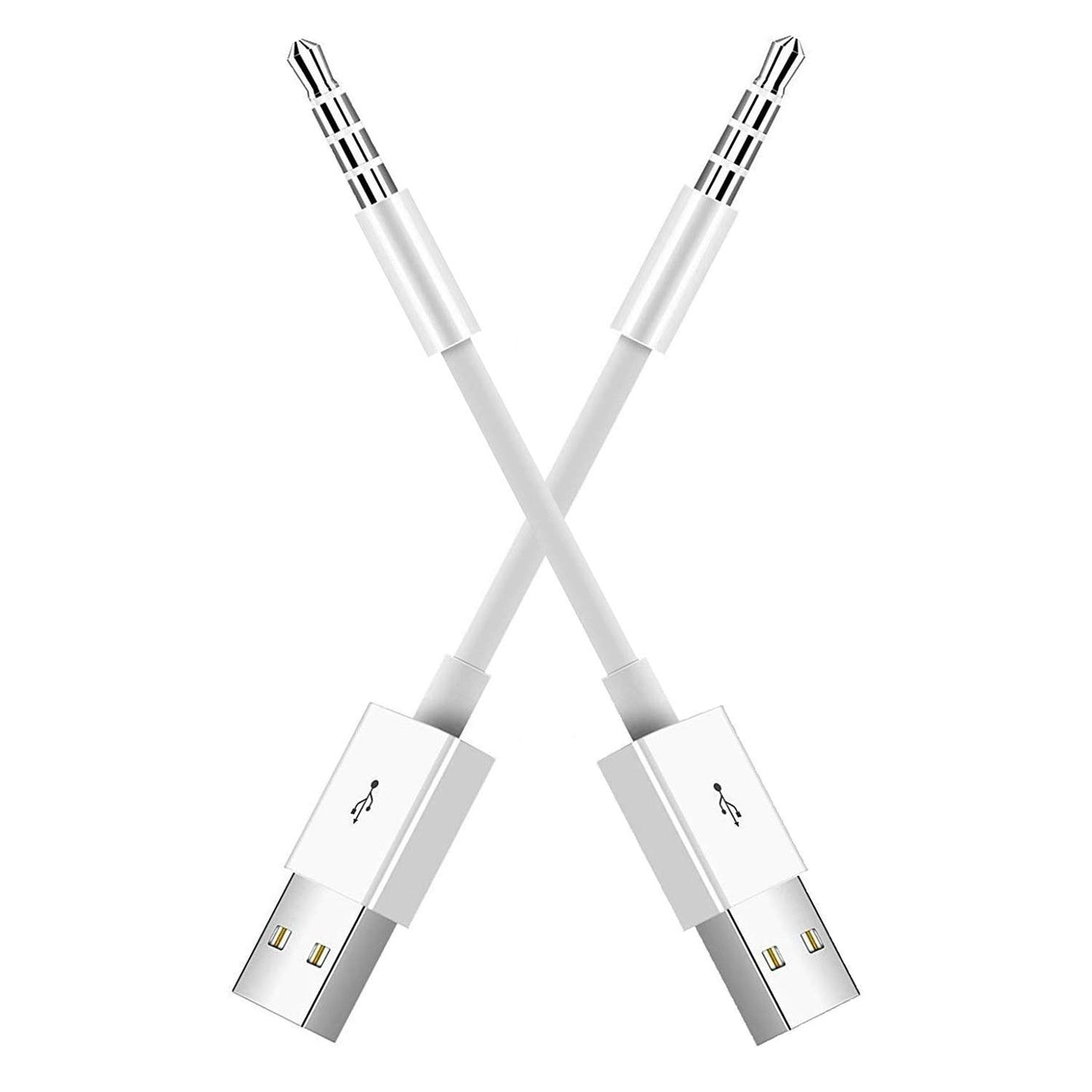 Shuffle USB Charger - Shuffle Charging [2-Pack] Charge SYNC Date Cable, Work with Shuffle 3rd, 4th, 5th, 6th Generation (White)