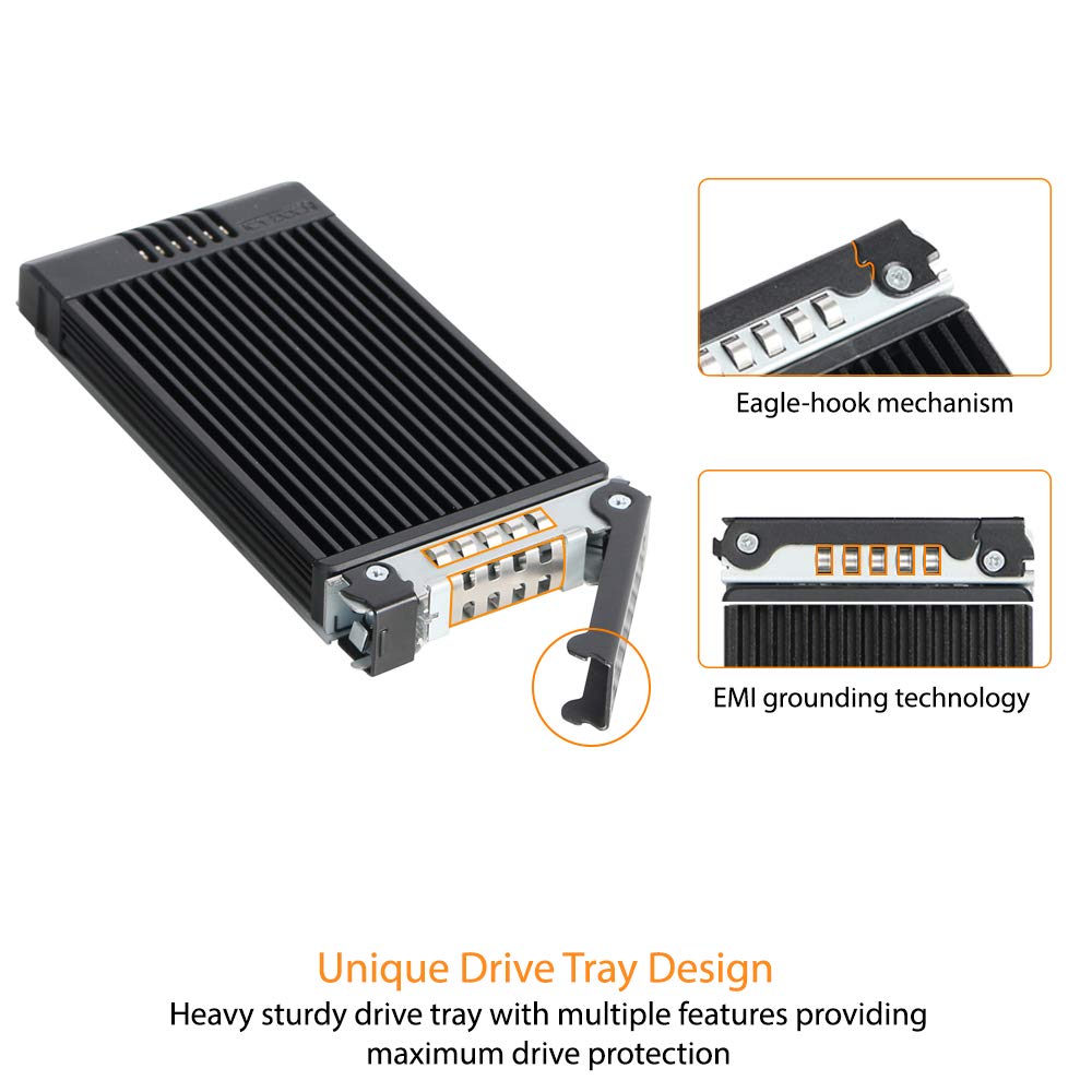 ICY DOCK M.2 NVMe PCIe 4.0 Removable Backplane Enclosure for 3.5" Drive Bay - MB601M2K-1B