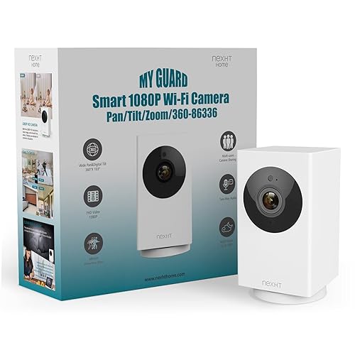 UGOHO.ME 1080P Pan/Tilt/Zoom Indoor Smart Camera Wi-Fi Viewing for Baby, Elderly, Pet, with Night Vision, Motion Detection and 2-Way Audio (86336)