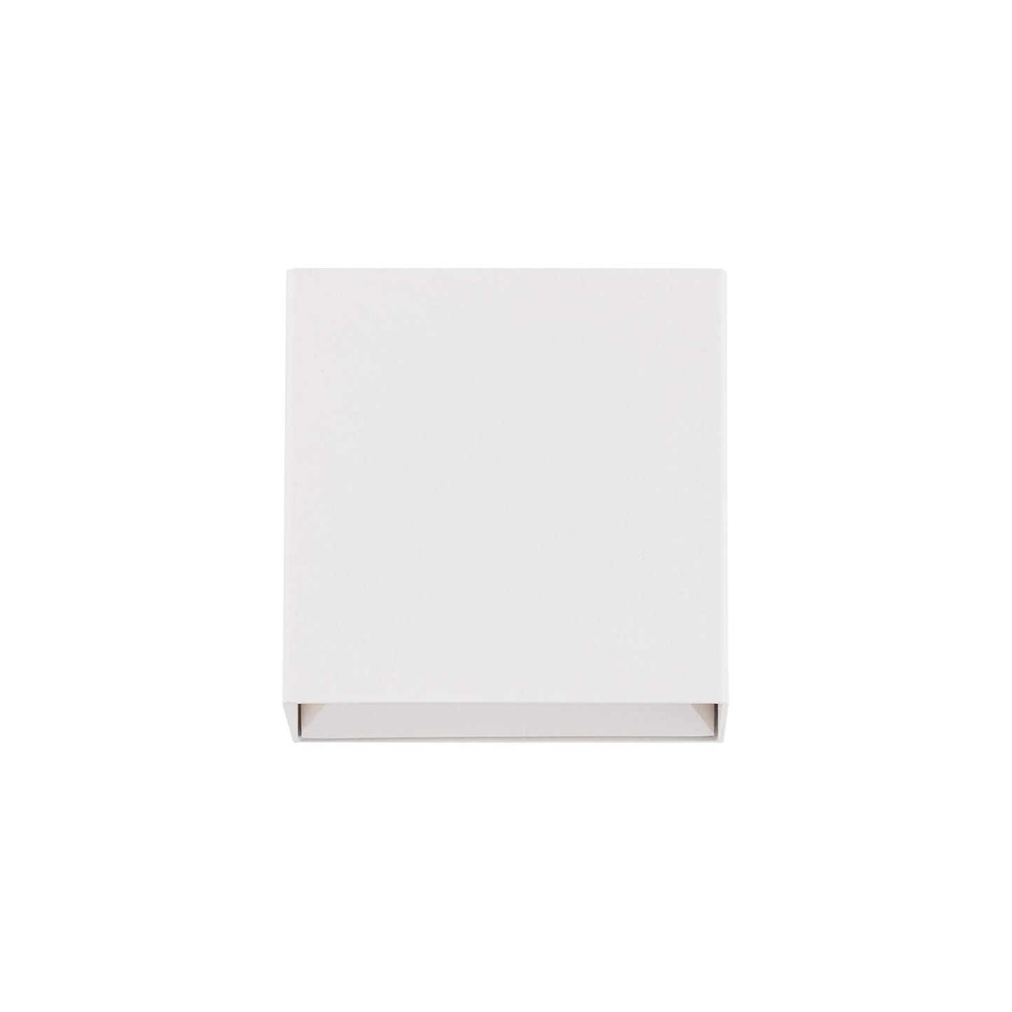 WAC Lighting Boxi 5in LED Wall Sconce 3-CCT 2700K-3000K-3500K Set to 3500K in White