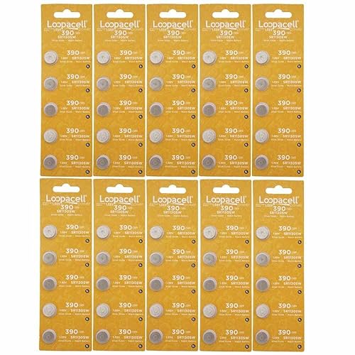 LOOPACELL 50 D389/390PK Watch/Electronics Battery, 1.5 Silver Oxide