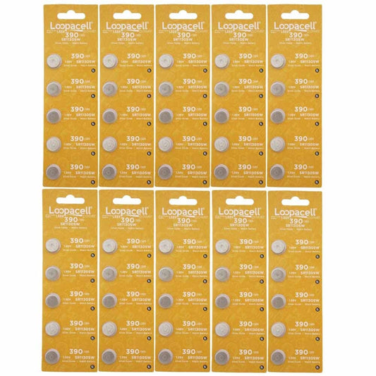 LOOPACELL 50 D389/390PK Watch/Electronics Battery, 1.5 Silver Oxide