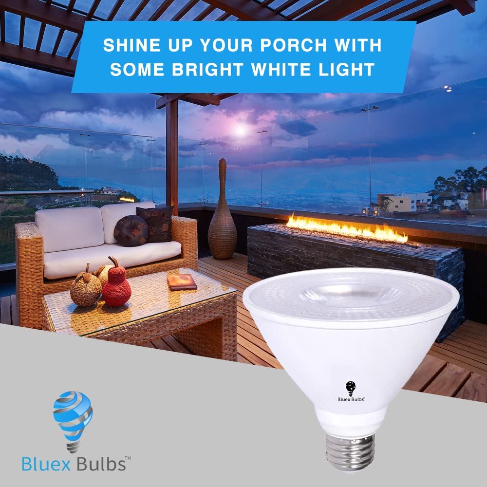 6 Pack PAR30 Short Neck LED Flood Light Bulb 10W 75 Watt Equivalent 850 Lumens Waterproof E26 3000K Warm White Super Bright PAR30 LED Bulb