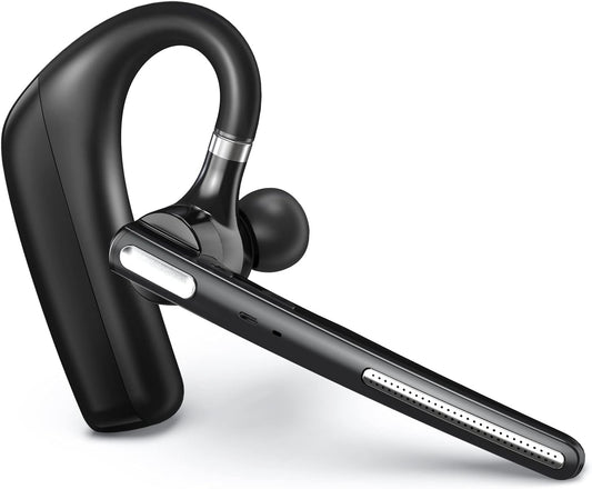Kelazola Bluetooth Headset - Wireless Headset with Microphone 90 Days Standby/110 Hours Talktime, Bluetooth Earpiece for Cell Phone/PC Tablet/Laptop