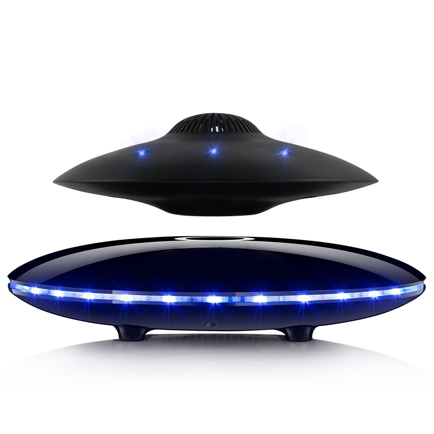 RUIXINDA Magnetic Levitating Bluetooth Speaker, Levitating UFO Speakers with LED Lights, 360 Degree Rotation,Wireless Floating Speakers for Home