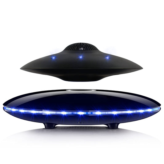 RUIXINDA Magnetic Levitating Bluetooth Speaker, Levitating UFO Speakers with LED Lights, 360 Degree Rotation,Wireless Floating Speakers for Home
