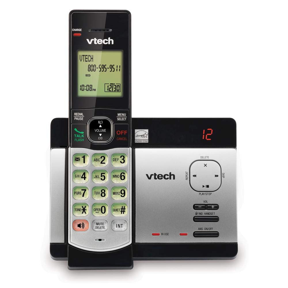 VTECH CRDLS ANS SYS,CID,SIL/BLK
