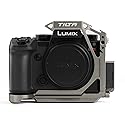 Tilta Half Camera Cage Compatible with Panasonic S5 II/IIX/G8 II - Titanium Gray | Mount Accessories via NATO Rail, Rosette, Cold Shoe,1/4"-20 Threads