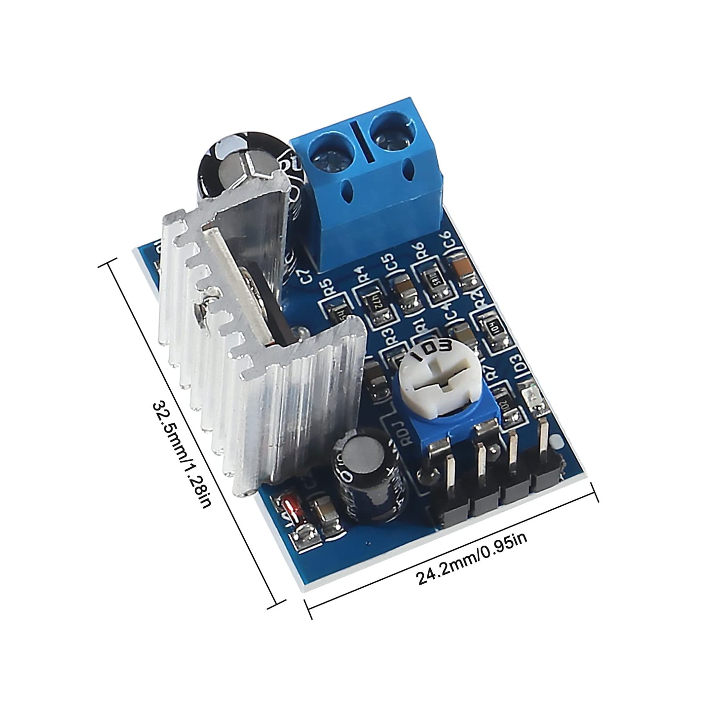 QCCAN 10PCS TDA2030A Audio Amplifier Module TDA2030 Power Amplifier Board 6-12V Speakers Module Converter