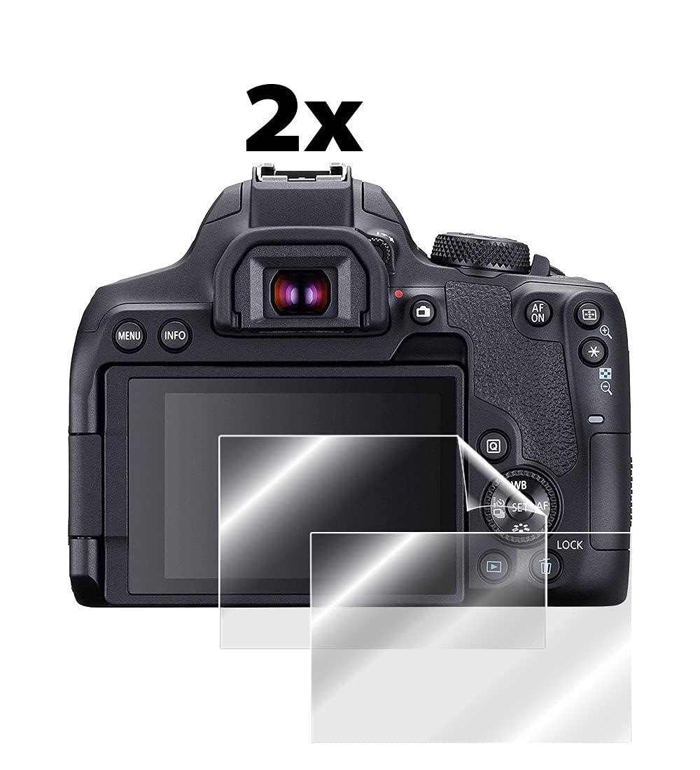 IPG For Canon EOS Rebel T8i - Canon EOS 850D Camera Screen Protector (2 Units) Invisible Screen Guard - HD Quality/Self-Healing/Bubble -Free for Rebel