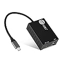 SIIG USB-C to SFP Fiber Gigabit Ethernet Adapter, 1 Gbps, Power Saving Mode IEEE 802.3az, Secure Network Connectivity, Heat Dissipation, Windows