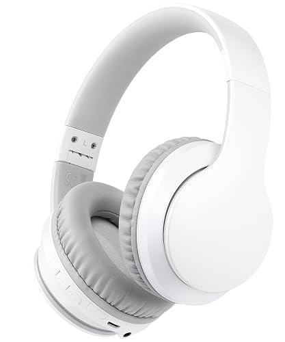 rockpapa E7 Over Ear Wireless Bluetooth Headphones with Mic, Foldable Wired/Wireless Headphones with Microphone for Kids Childrens Boys Girls Teen