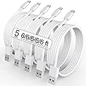5 Pack(6FT)Original[Apple MFi Certified] iPhone Charger,Lightning Cable Fast Charging Cord iPhone Charger Cable USB Cable Compatible iPhone 13/12/11…