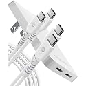 Galvanox Dual USB-C Wall Charger for iPhone 15 Fast Charging (20W) Ultra Slim Multi Port Power Adapter [0.48" Flat Design] with 2 USB Type-C Cables