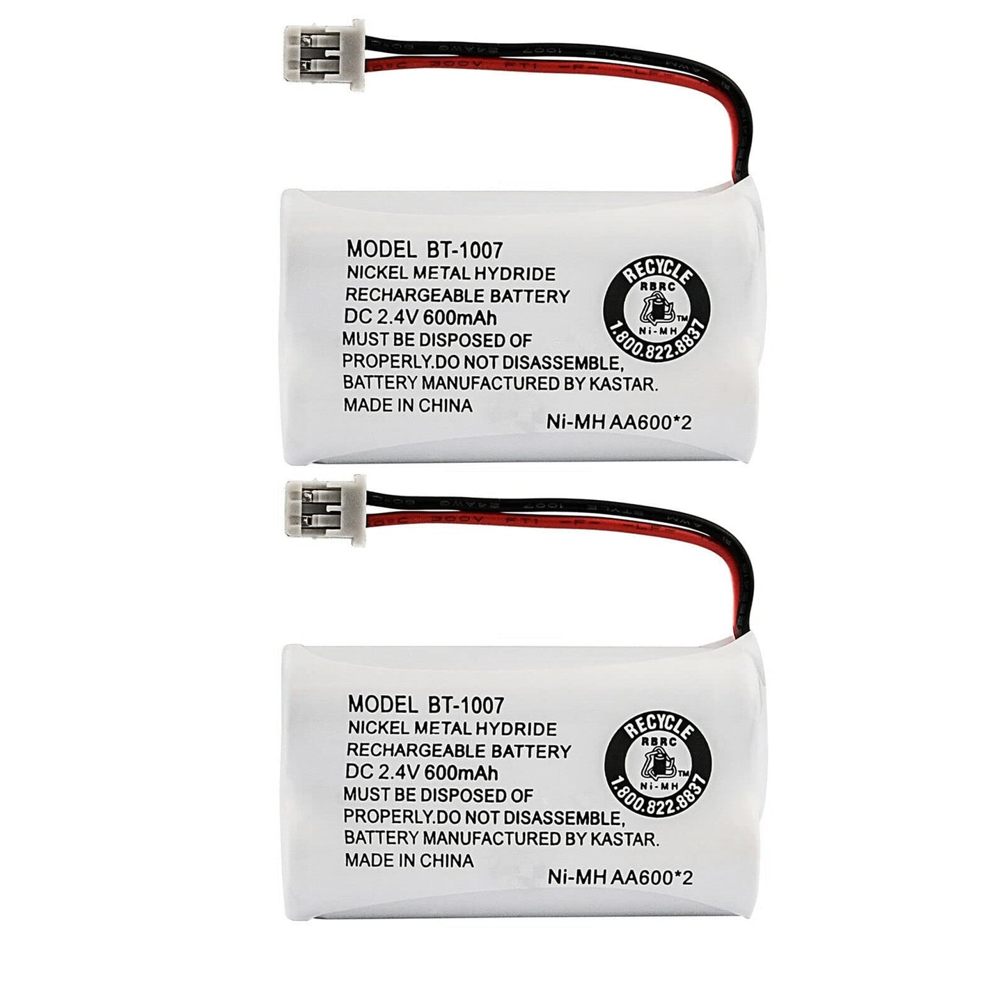 Kastar 2-Pack BT-1007 Battery Replacement for Uniden DECT1363-2, DECT1480, DECT1500, DECT-1500, EXP370, EXP370A, EXP370CS, EXP371, EXP371A, EXP3710