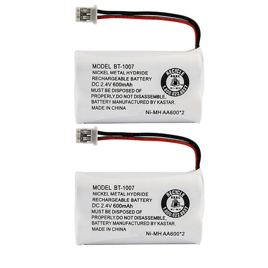 Kastar 2-Pack BT-1007 Battery Replacement for Uniden DECT1363-2, DECT1480, DECT1500, DECT-1500, EXP370, EXP370A, EXP370CS, EXP371, EXP371A, EXP3710