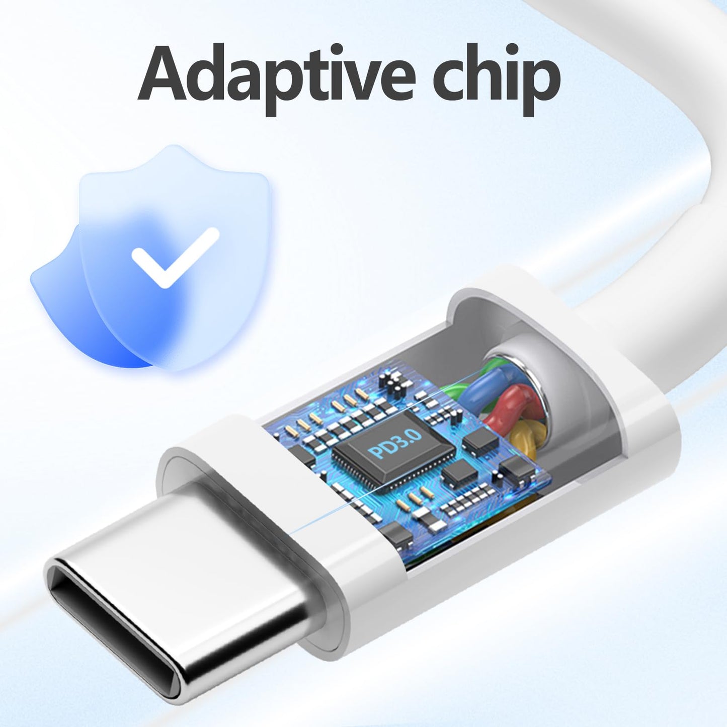 BWOGGJ Car Carplay USB C Cable for iPhone 17 16 15 Pro Max, iPhone Air, 17 16 15 Plus, iPhone 16e, USB A to USB C Fast Charger Carplay USBC Cable Car