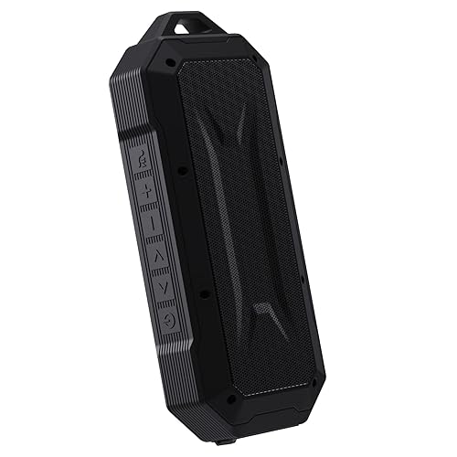 Supersonic SC-1454IPX Duro Portable Bluetooth Speaker Stream Music, FM Radio, Hands-Free Mic, 10m Range, 4hr Battery, Shockproof, Water Resistant, AUX
