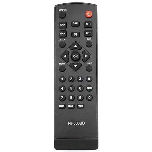 New NH000UD Replaced Remote Control Compatible with Emerson Sylvania TV LC320SL1 LC370EM2 LC401EM2