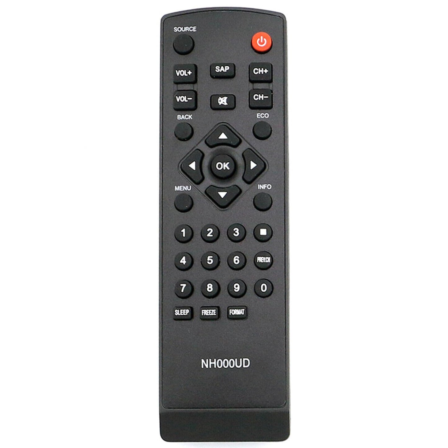 New NH000UD Replaced Remote Control Compatible with Emerson Sylvania TV LC320SL1 LC370EM2 LC401EM2