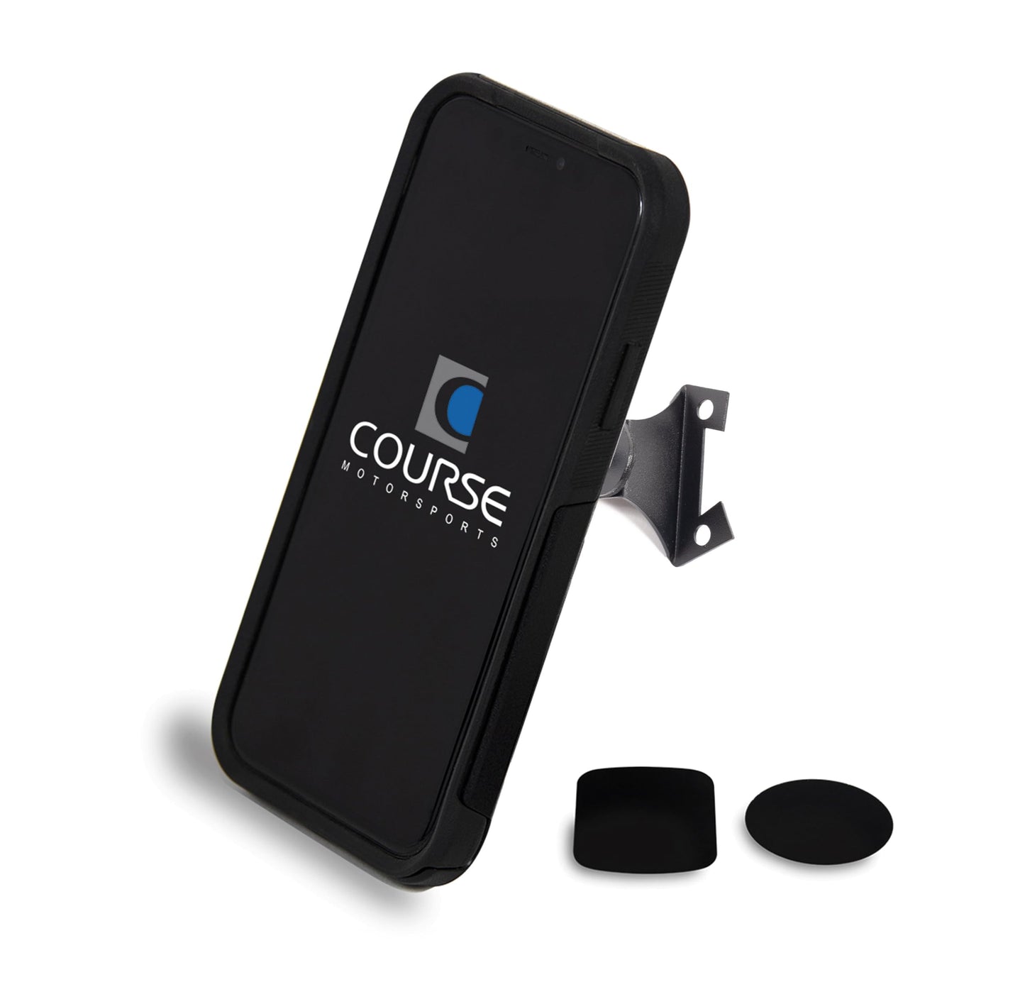 Course Motorsports Direct Fit Phone Mount - Ford Explorer (2020-2024) - Left - Cradle Head - No Charging Manual Closing (Black)