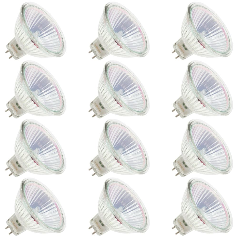 Replacement for Sylvania 54306, BAB/CG, 20 Watt, Covered Glass, MR16 Light Bulb (12)