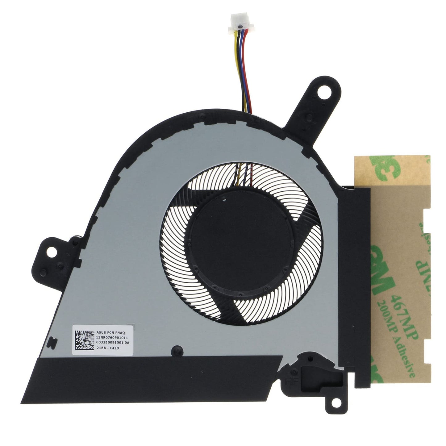 Replacement CPU+GPU Cooling Fan for ASUS TUF Dash F15 FX516 FX516P Air RTX3070 12V 1A FNAQ 13NR0760P01011 DFSCK221151817 FNAR 13NR0760P02011