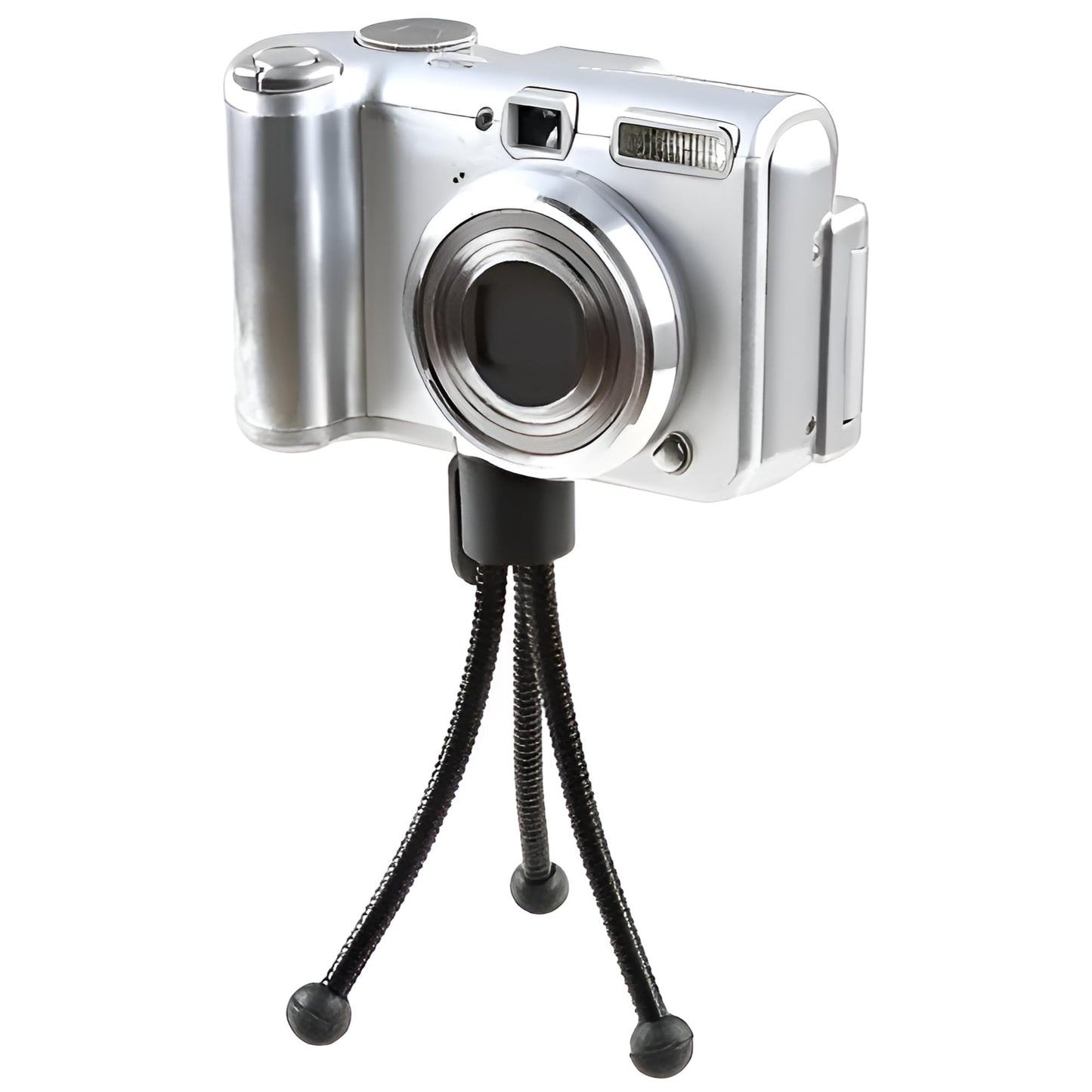 JacobsParts 4" Flexible Compact Mini Table Top Tripod with Adjustable Legs for Small Cameras Webcams