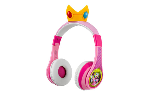 Princess Peach Bluetooth Headphones for Kids Wireless Headphones for School