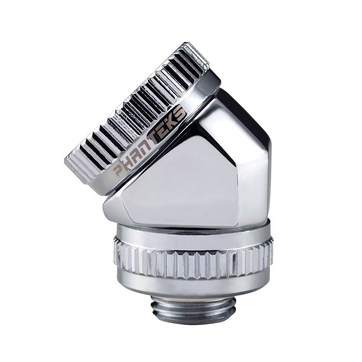 Phanteks 16mm Hard Tube Rotary Fitting 45 Chrome Cooling PH-RA45_CR16