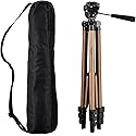 Amazon Basics 50-inch Lightweight Portable Camera Tripod Stand with Quick-Release Plate, Adjustable Height, Aluminum, for Travel Photography