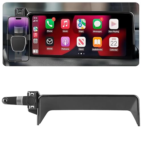 LUNQIN Car Phone Holder for Mazda CX-5 2021 2022 2023 2024 2025?10.25-inch Screen? Auto Accessories Navigation Bracket Interior Screen Decoration Dash