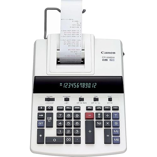 Canon CP1200DII 12-Digit Desktop Printing Calculator