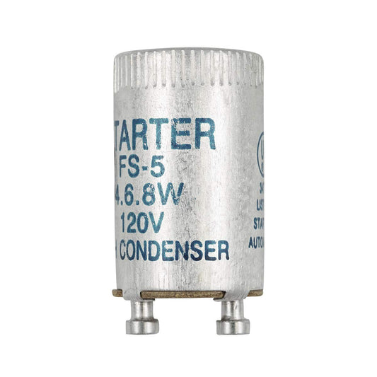 Norman Lamps FS5 Starter - Fluorescent Starter for 4W, 6W, 8W Lamps Turn and Lock Base