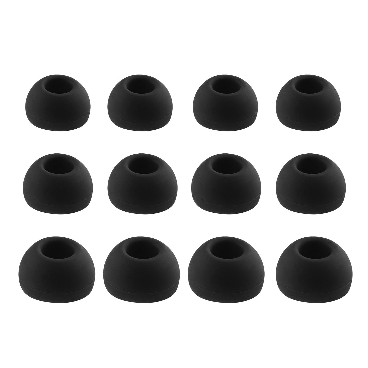 NANLANFAN Replacement Silicone Ear Tips for TOZO NC7 / TOZO T20 / TOZO NC3 / TOZO Crystal Pods Wireless Earbuds, 6 Pairs (S/M/L, Black)