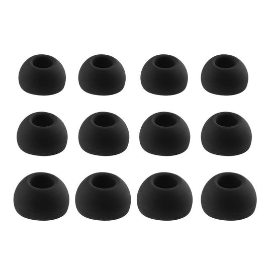 NANLANFAN Replacement Silicone Ear Tips for TOZO NC7 / TOZO T20 / TOZO NC3 / TOZO Crystal Pods Wireless Earbuds, 6 Pairs (S/M/L, Black)