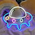 Chi-buy LED UFO Light For Wall Decor Cute Spaceship Alien Shaped Neon Signs