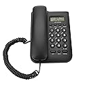 Eboxer Corded Landline Telephone with Caller ID, Analog Calls Display & Digital Screen, Corded Telephone Landline for Home Office, Black