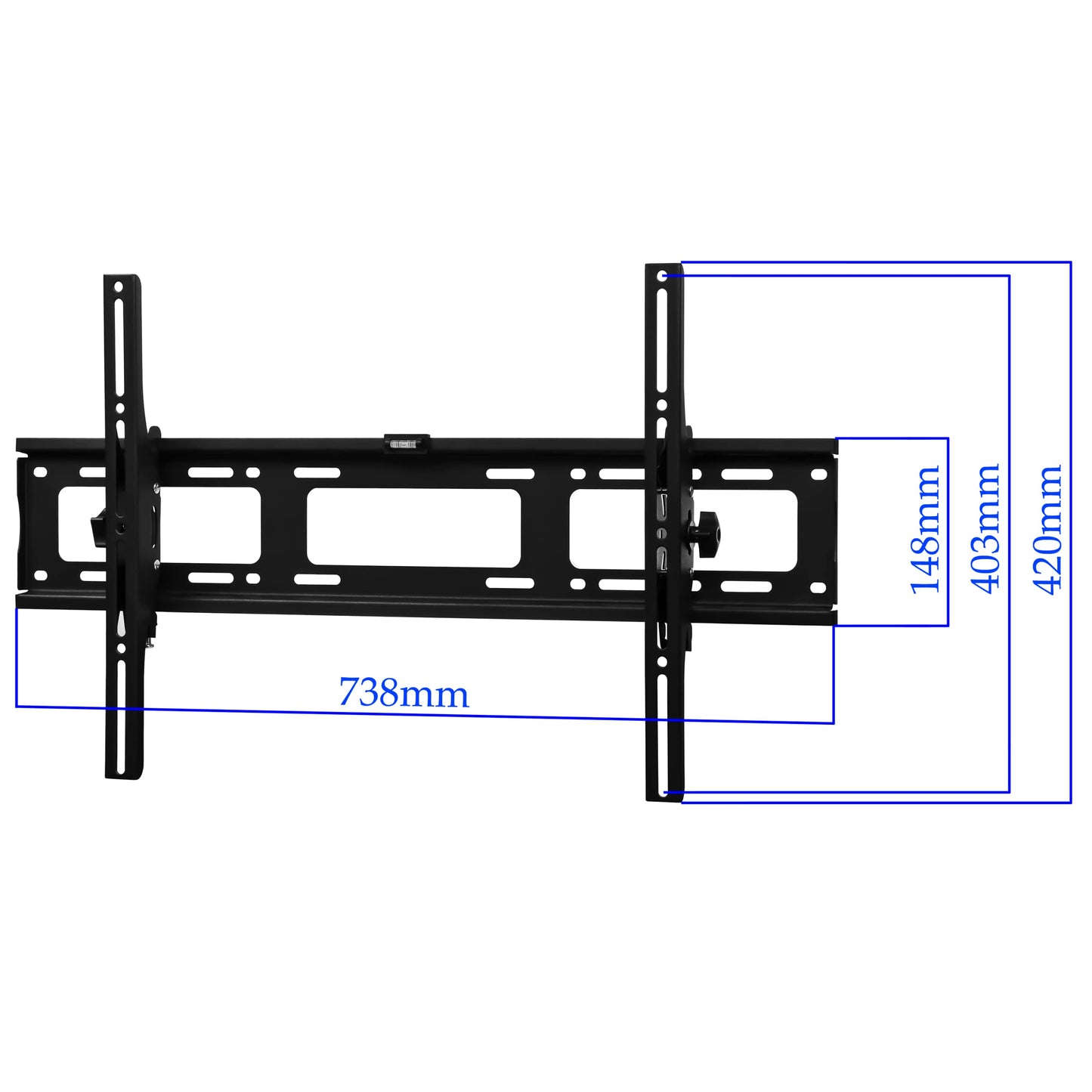 2xhome Universal Flat No Arm Tilt Up Down Adjustable Wall Bracket Compatible with Samsung Vizio Panasonic Sharp Sony LG Flat Panel 32 37 38 40 42 44