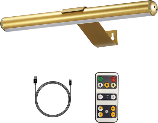 MIOBLUE Rechargeable Picture Lights with Remote,Full Metal Painting Light Display LED Battery Lamp with 3 Lighting Modes, Dimmable Dartboard Light