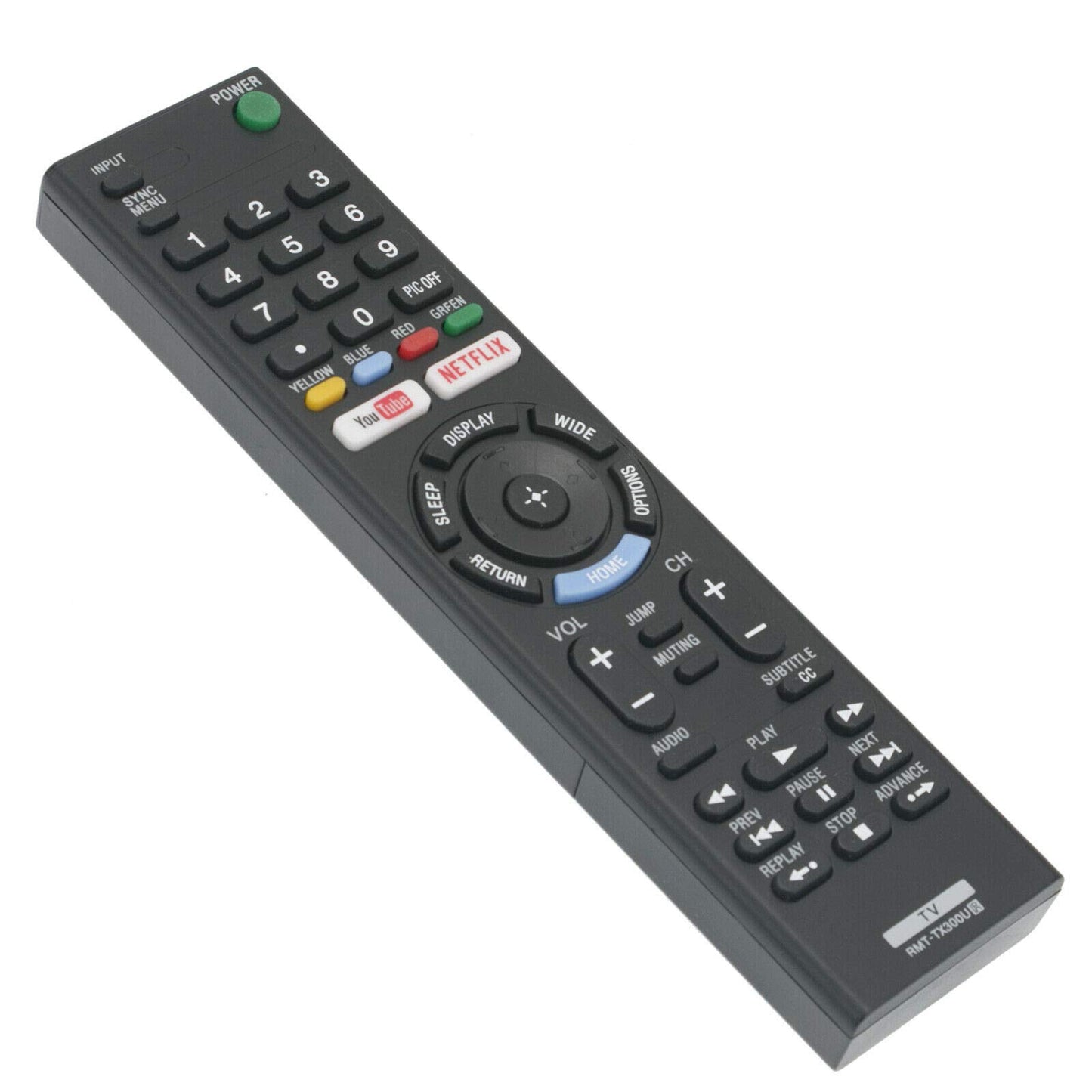 RMT-TX300U Remote Control Replace for Sony Smart TV LED 4K HDTV KD-60X690E