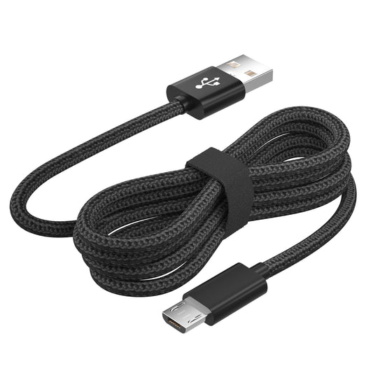 PS4 Controller Charger Cable,Micro USB Cable for Xbox One Controller,Fire HD 10 Tablet,Stick,PC,Slim/Pro,PS4 Charging Cord Braided USB A Type A