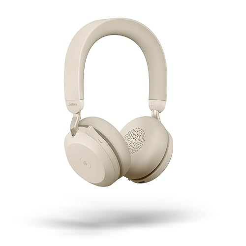 Jabra Evolve2 75 Wireless PC Headset with 8-Microphone Technology - Dual Foam Stereo Headphones with adjustable Advanced Active Noise Cancellation…