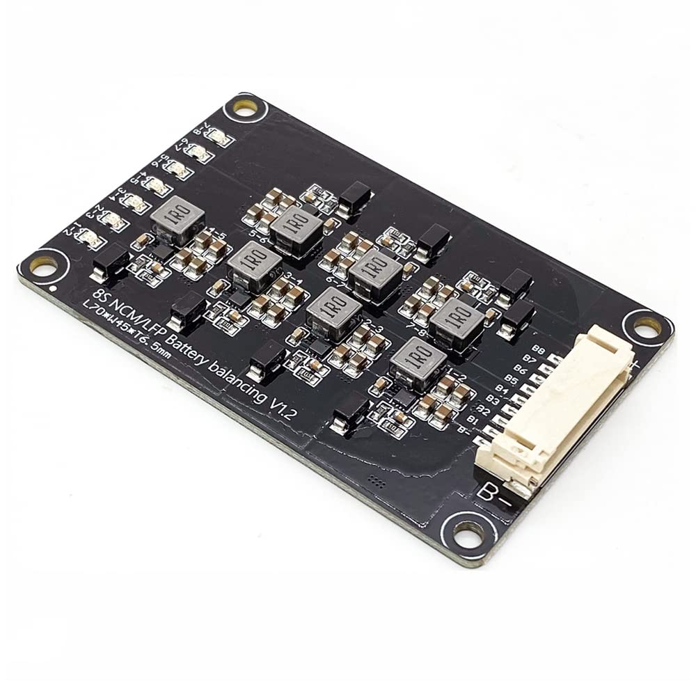8S 1.2A Inductive Active Equalizer Balancer Energy Transfer Board Li-ion Lipo Lifepo4 LFP Lithium Battery Balance BMS Balancing Protection PCB