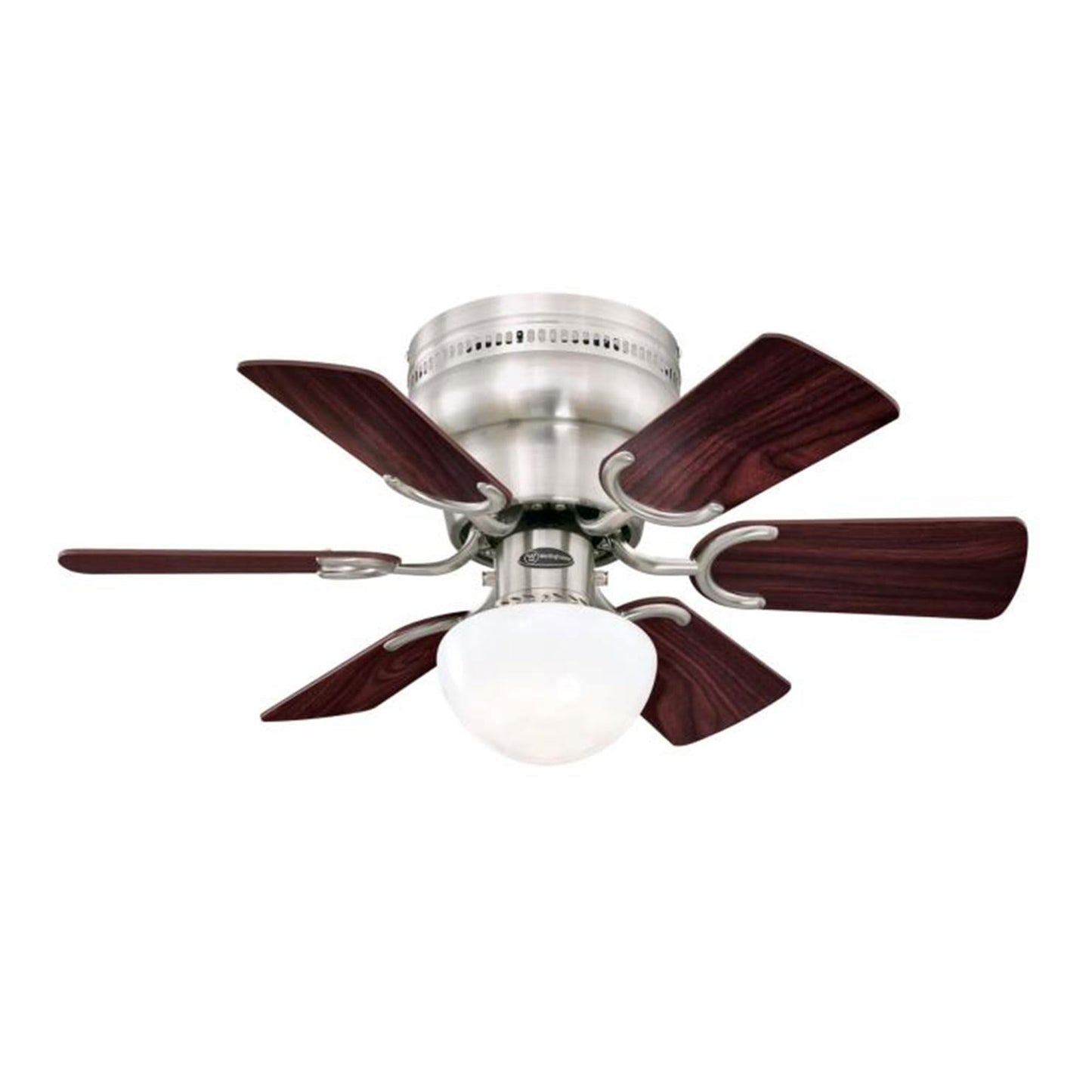 Westinghouse 7230700 Hadley Ceiling Fan with Light, 30-Inch, Brushed Nickel