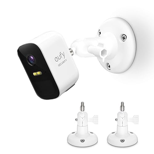 VOMENC Adjustment Wall Mount Holder Compatible with Eufycam 2,eufyCam 2C/2C Pro, 2/2 Pro, 3C/S300, 3/S330 and Other Eufycams Compatible Models,1/4"
