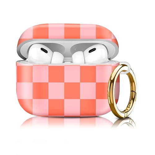 UJHMNO Compatiable for AirPod Pro 2nd/1st Generation Case,Lightweight & Durable Resistant Hard Case with Keychain,Stylish Design AirPod Case Cover