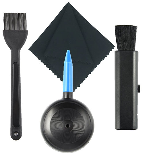 Keyboard Cleaning Brush Kit, 4 in 1 Keyboard Cleaning Brush, Air Blower, Lens Cloth, Retractable Goat Hair Brush