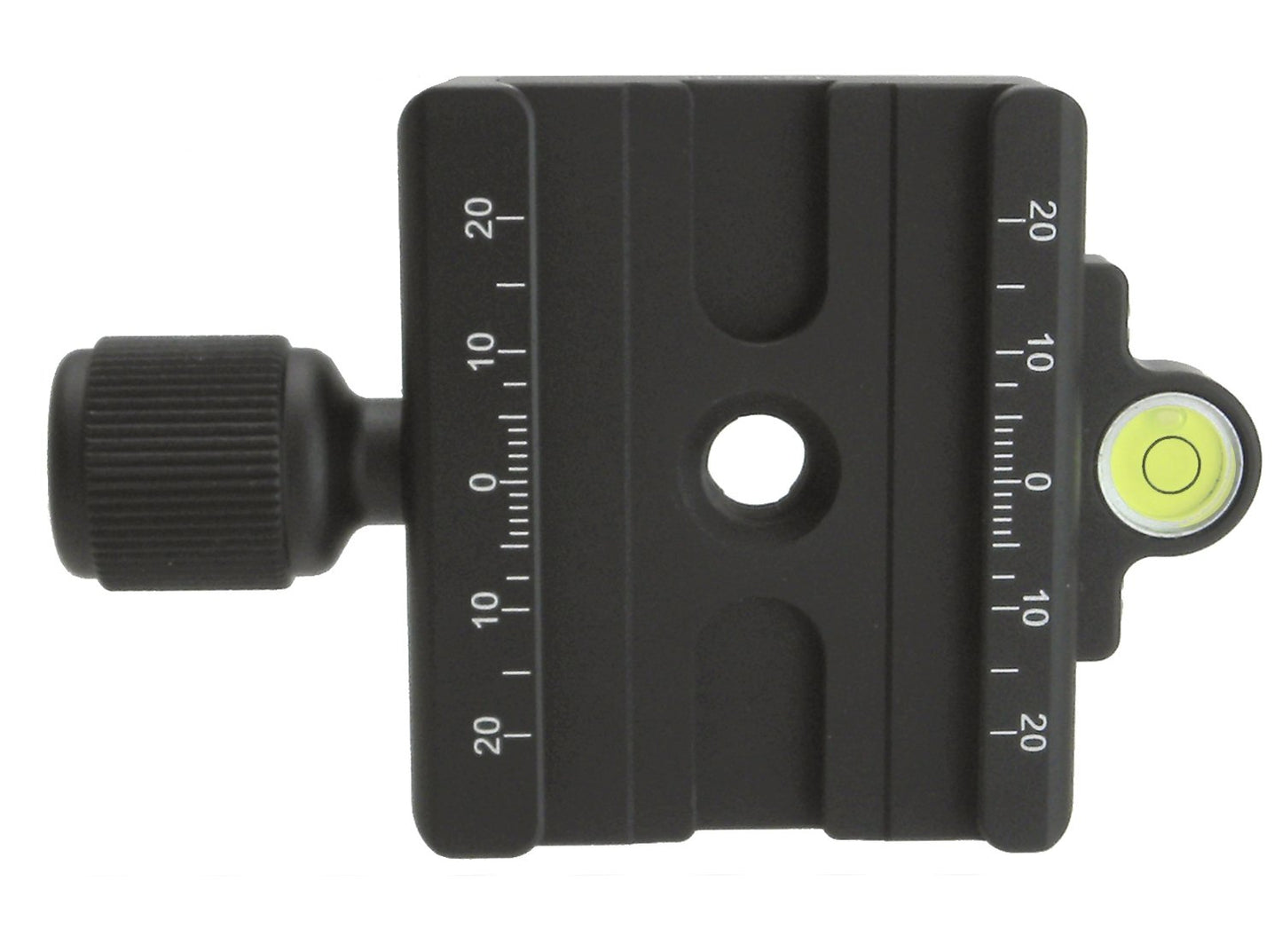 Desmond DAC-60 60mm QR Clamp 3/8" w 1/4" Adapter & Level Arca-Swiss Compatible for Tripod Head Quick Release