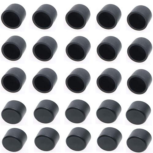 RCA Female Connector Dust Proof Cap Protector Cover 100 Pcs Black
